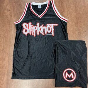 VTG NOS SLIPKNOT JERSEY XL DEADSTOCK 1999 MAGGOT CORPS MADE USA BLUE GRAPE